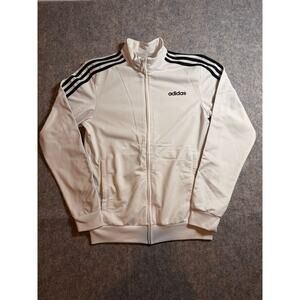 Retro Adidas Full Zip Three Stripes White Jacket Women's Size Small (S)